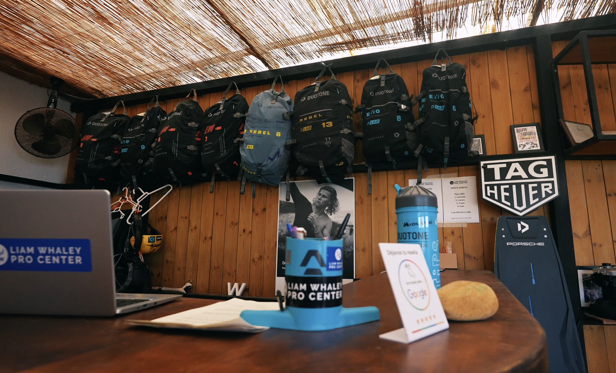Kiteboarding gear for rental at Liam Whaley Pro Center