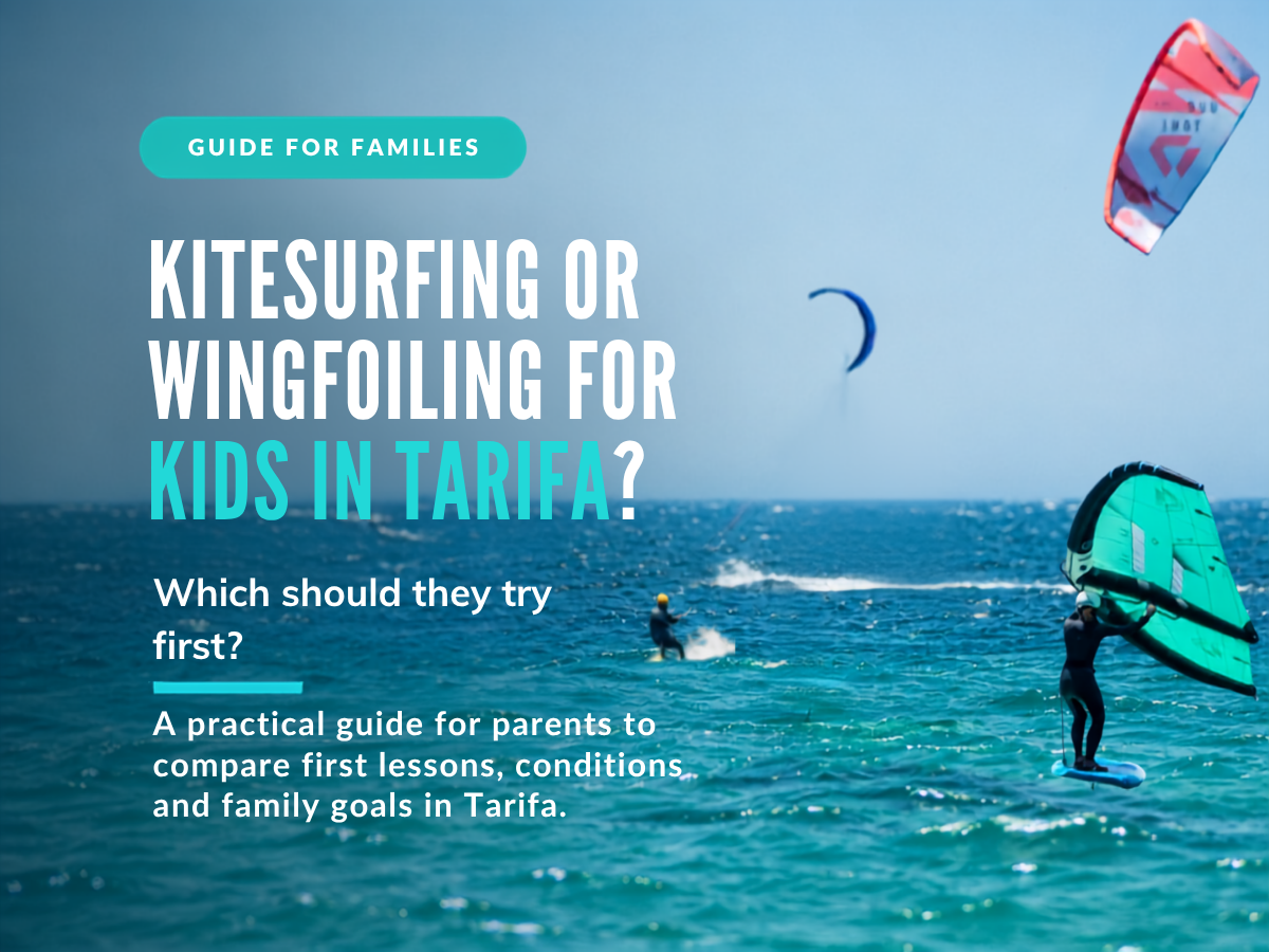 Kitesurfing or Wingfoiling for Kids in Tarifa: Which Should They Try First?