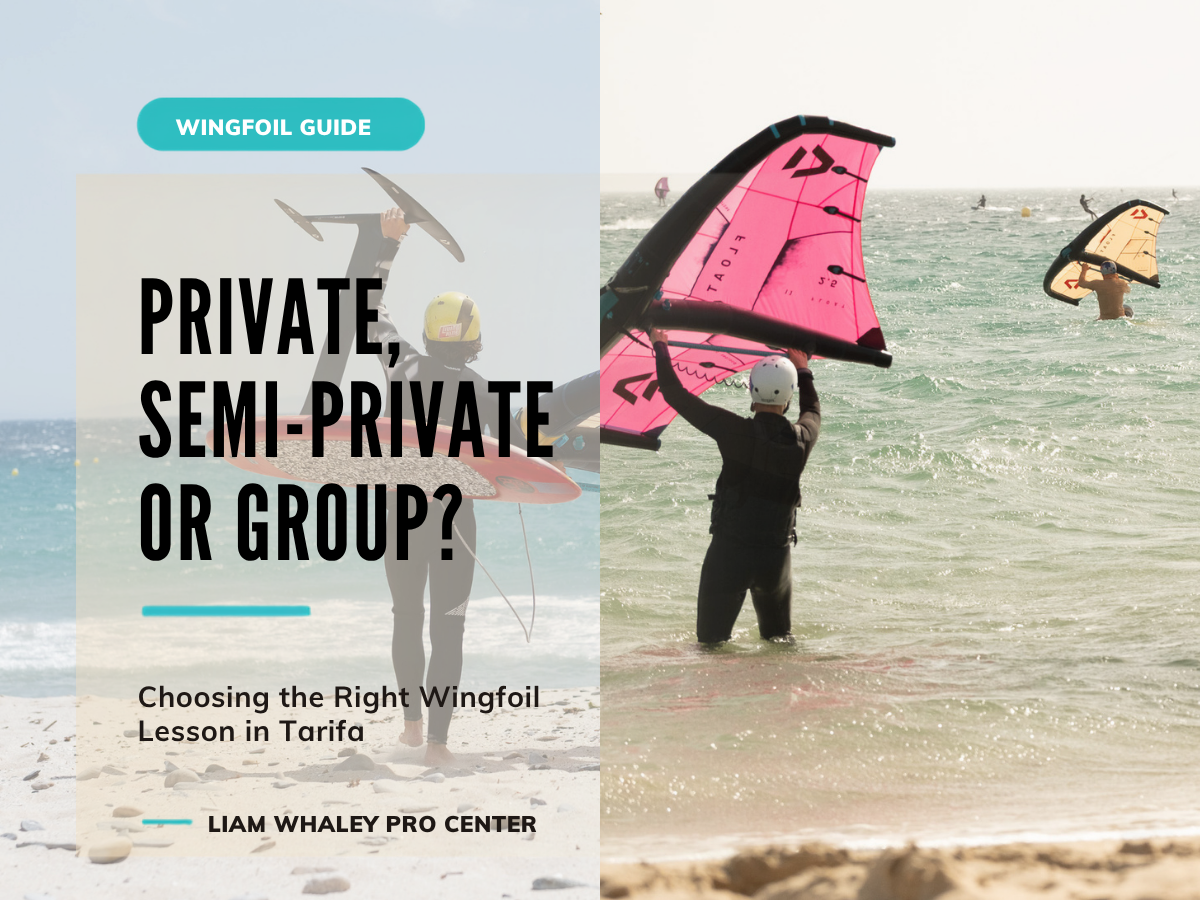 Private, semi-private or group wingfoil lessons in Tarifa: which should you choose?