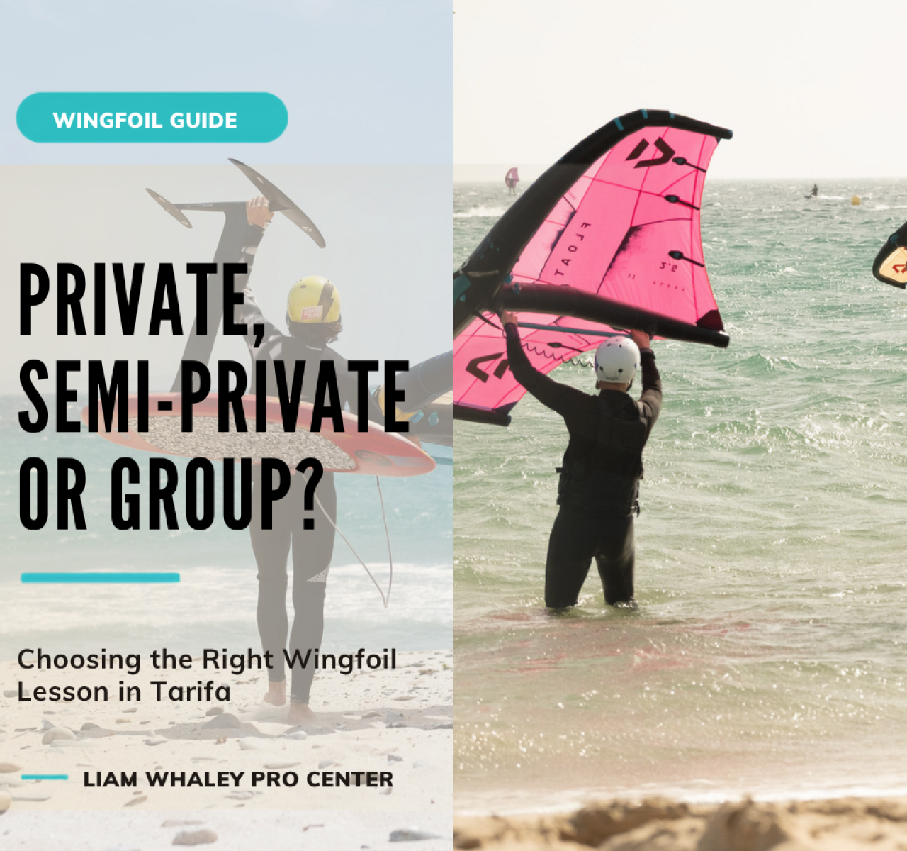Private, semi-private or group wingfoil lessons in Tarifa: which should you choose?